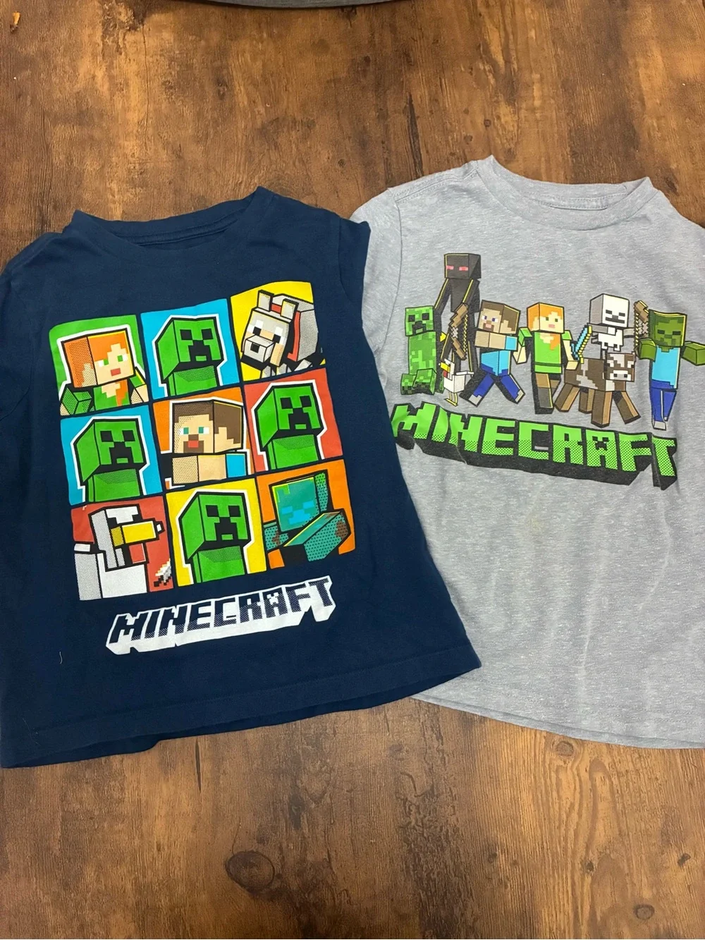 Two Boy’s XS Minecraft Graphic Tees